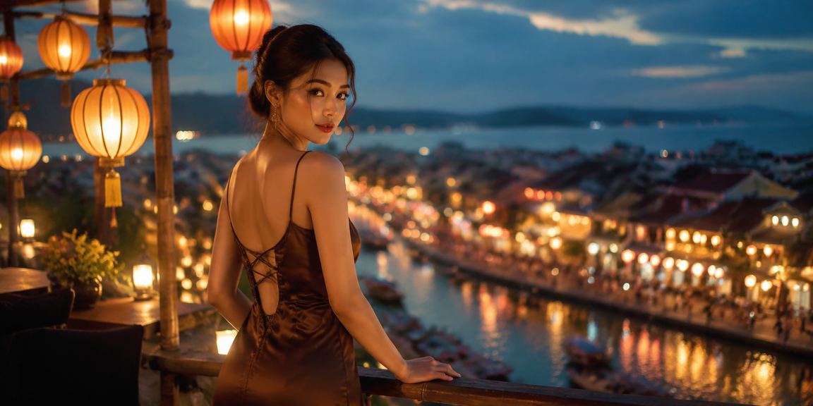 Người chơi đọc thông tin kèo cược tại quán cà phê Hội An trước trận đấu